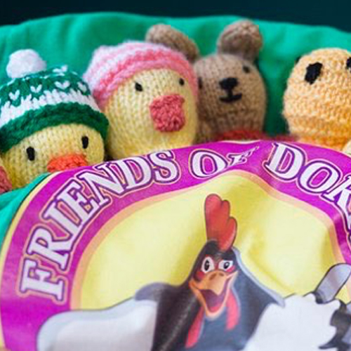 Hand knitted halloween characters - spooky with yarn